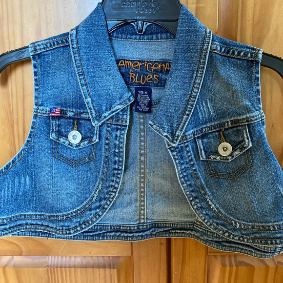 American Blues Jackets & Coats Y2k American Blues Denim Vest Poshmark